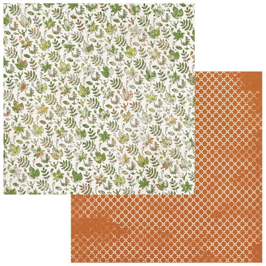 49 and Market Vintage Orchard 12"X12" Double-Sided Cardstock: Painted Foliage (5A0029X81GDBG)