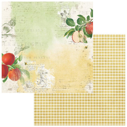 49 and Market Vintage Orchard 12"X12" Double-Sided Cardstock: Apple Delight (5A0029X81GDBL)