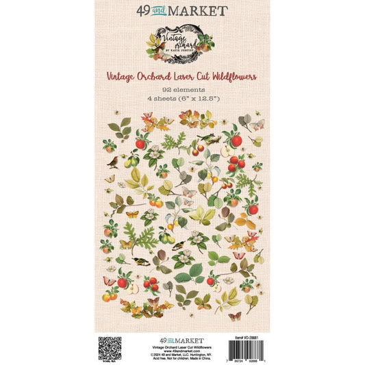 49 and Market Vintage Orchard Laser Cut Outs: Wildflower (5A0029Y01GDBN)