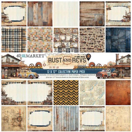 49 and Market Rust And Revs 12"X12" Collection Pack (5A0029Y71GDBY)