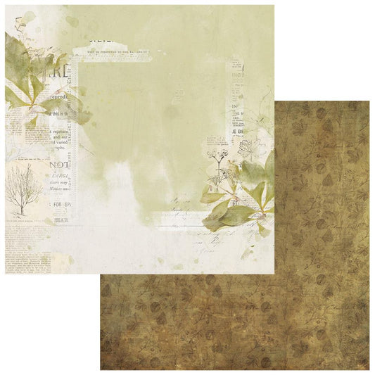 49 and Market Vintage Orchard 12"X12" Double-Sided Cardstock: Pressed Leaves (5A0029X81GDC2)