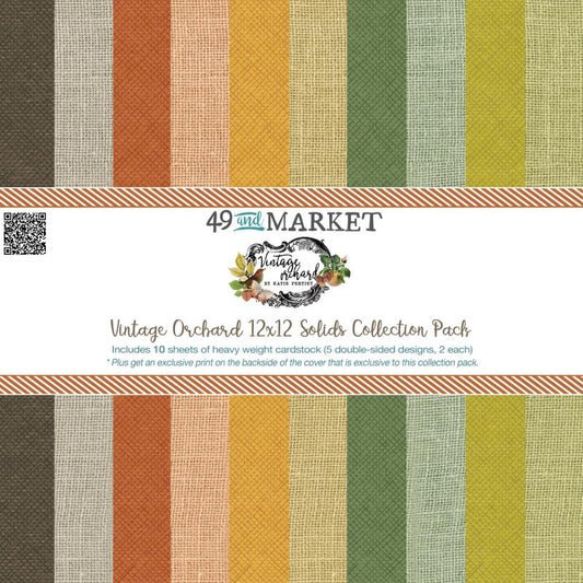 49 and Market Vintage Orchard 12"X12" Solids Collection Pack (5A0029XQ1GDCX)