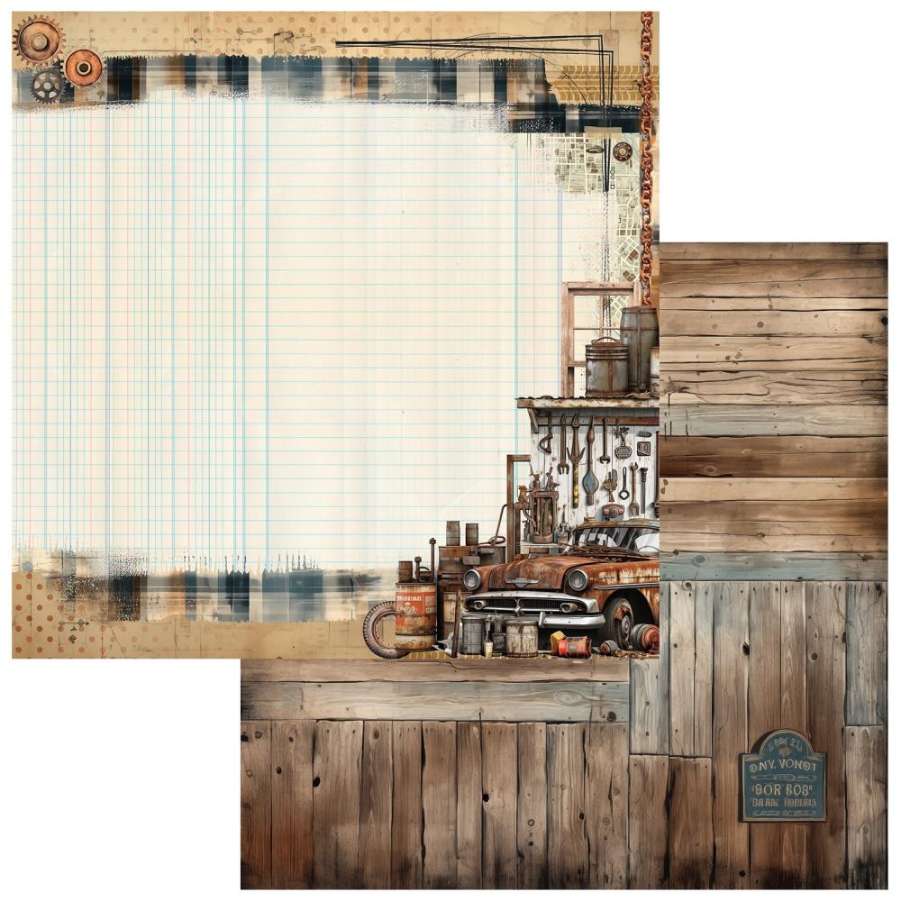 49 and Market Rust And Revs 12"X12" Double-Sided Cardstock: Expedition (5A0029WM1GDBK)