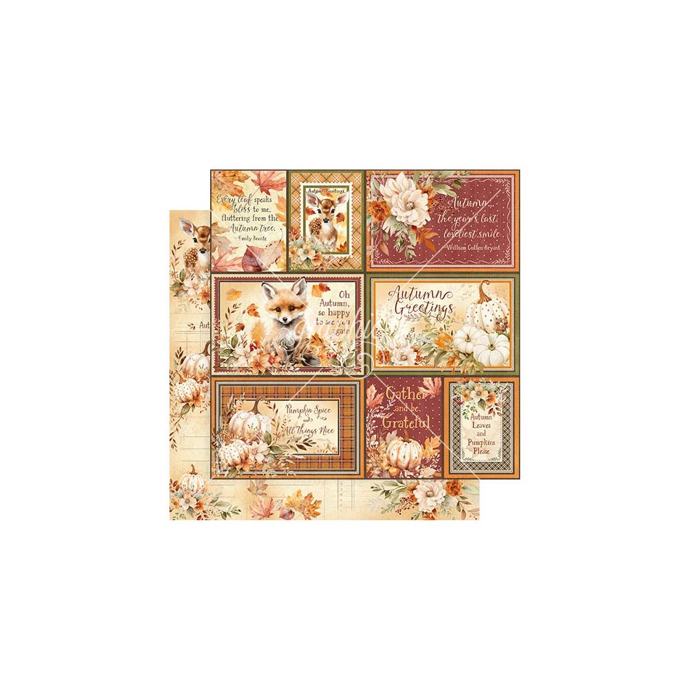 Graphic 45 Autumn Greetings 12"X12" Double-Sided Cardstock: Gather And Be Grateful (5A002BZY1GFHM)