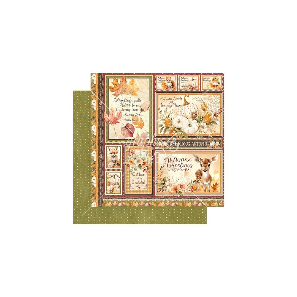 Graphic 45 Autumn Greetings 12"X12" Double-Sided Cardstock: Autumn Greetings (5A002BZY1GFJ8)