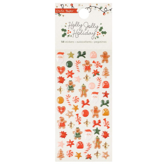 Crate Paper Holly Jolly Enamel Dots, 60/Pkg (5A0027921G9J5)