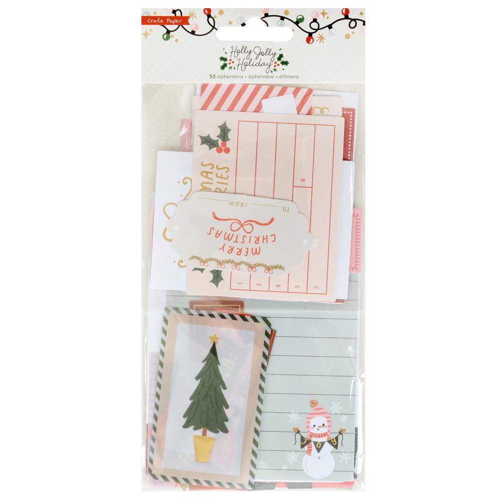 Crate Paper Holly Jolly Ephemera: Journaling (5A0027961G9JB)