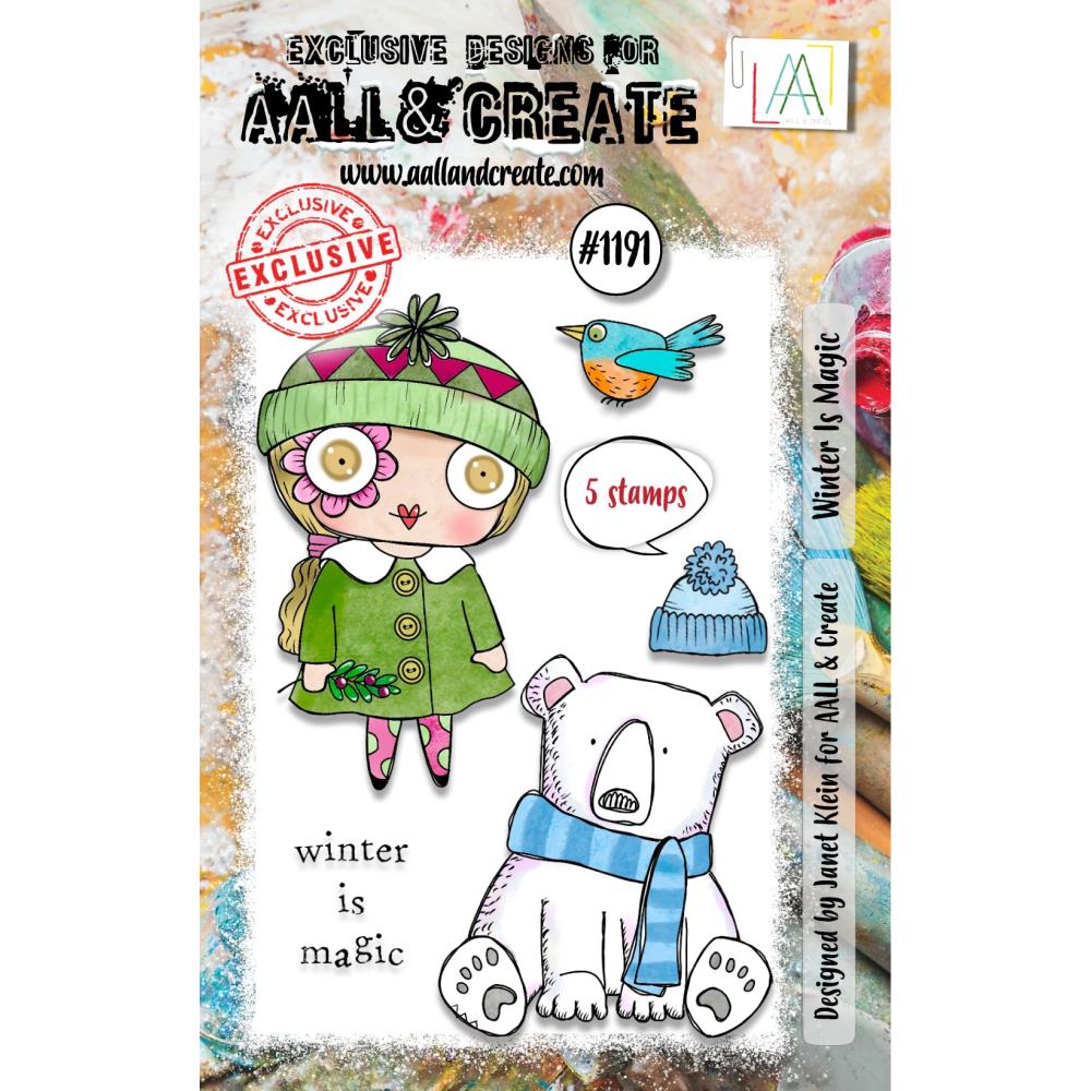 AALL And Create A7 Photopolymer Clear Stamp Set: Winter Is Magic (5A002BV21GFCK)