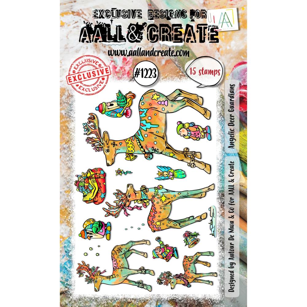 AALL And Create A6 Photopolymer Clear Stamp Set: Angelic Deer Guardians (5A002BVZ1GFCS)