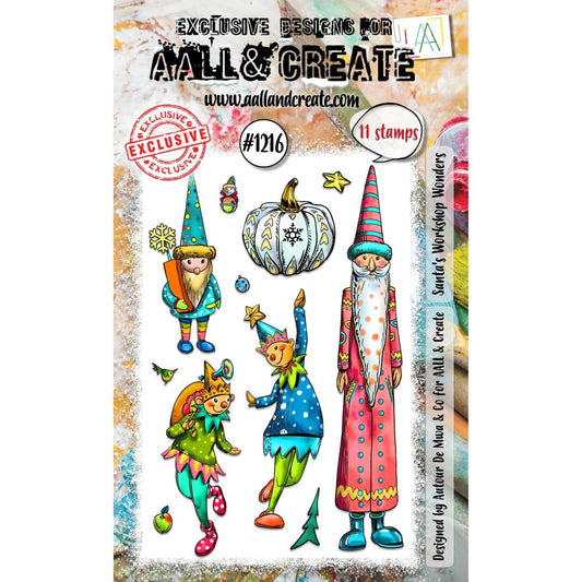 AALL And Create A6 Photopolymer Clear Stamp Set: Santa's Workshop Wonders (5A002BV91GFD3)