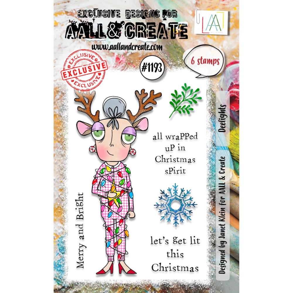 AALL And Create A7 Photopolymer Clear Stamp Set: Deelights (5A002BVB1GFD5)