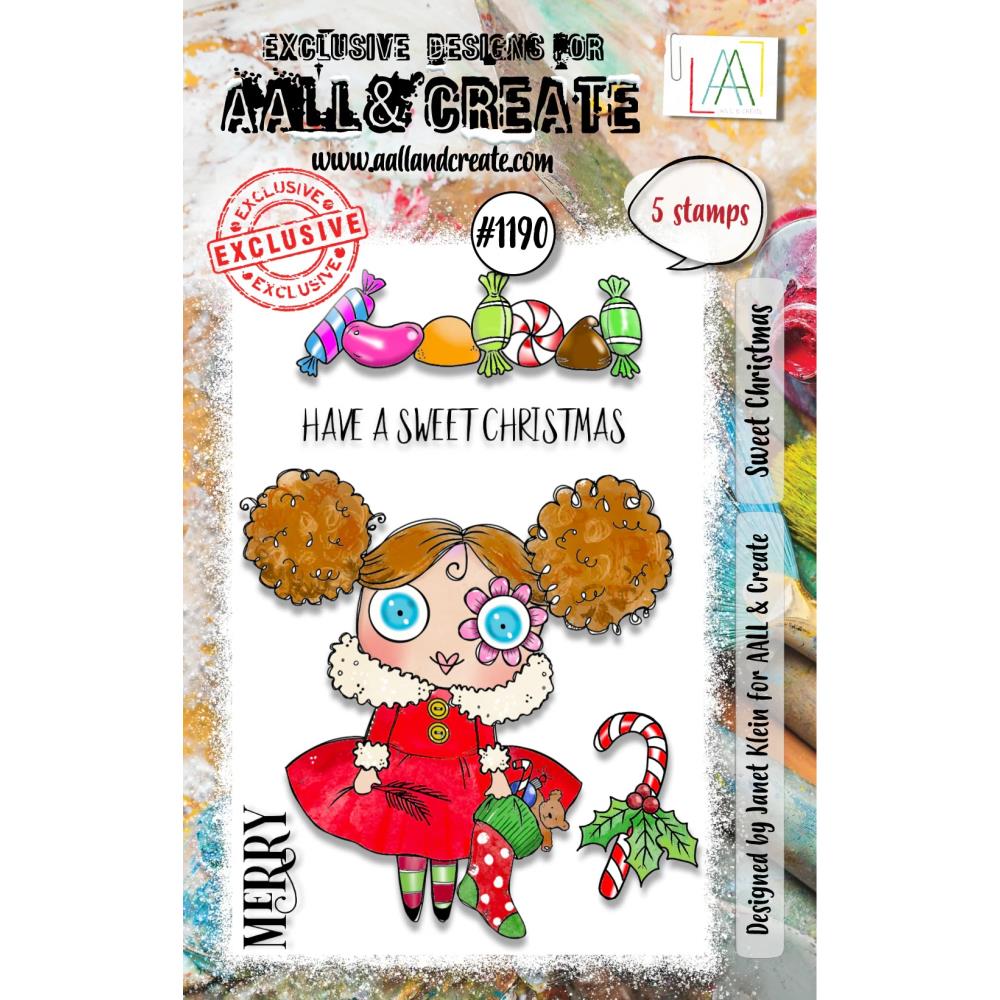 AALL And Create A7 Photopolymer Clear Stamp Set: Sweet Christmas (5A002BV01GFD6)