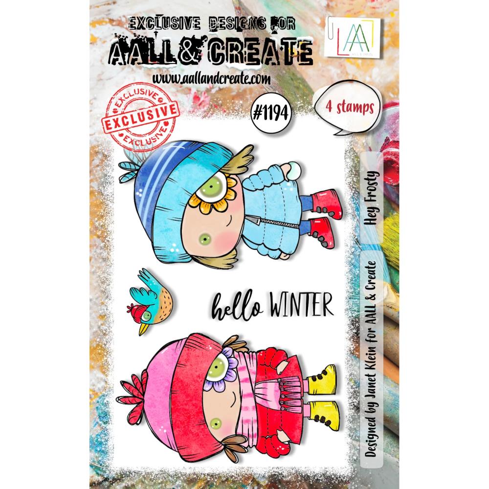 AALL And Create A7 Photopolymer Clear Stamp Set: Hey Frosty (5A002BVK1GFDH)