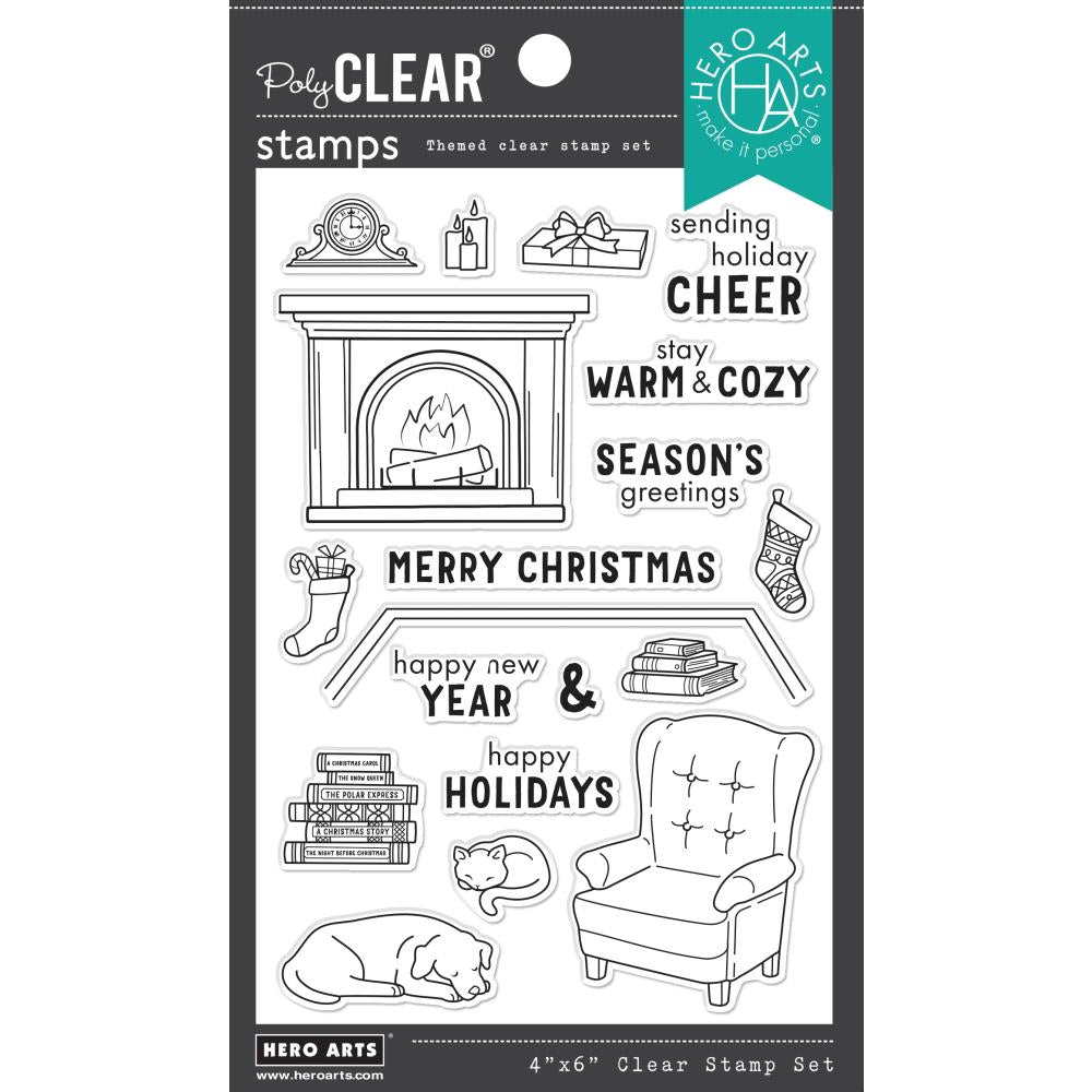 Hero Arts 4"X6" Clear Stamps: Cozy Study (5A002CF81GFXV)