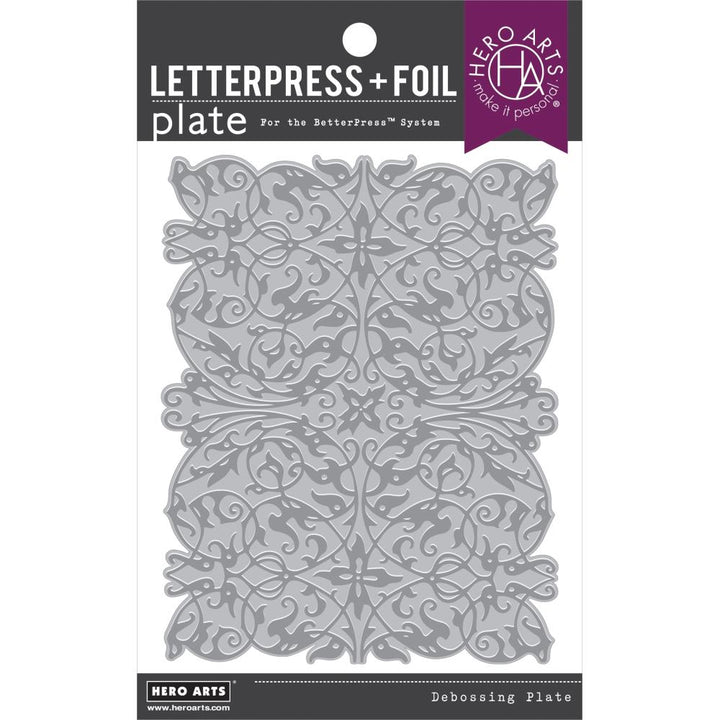 Hero Arts Letterpress & Foil Plate: Lacy Filigree (5A002CDM1GFY6)