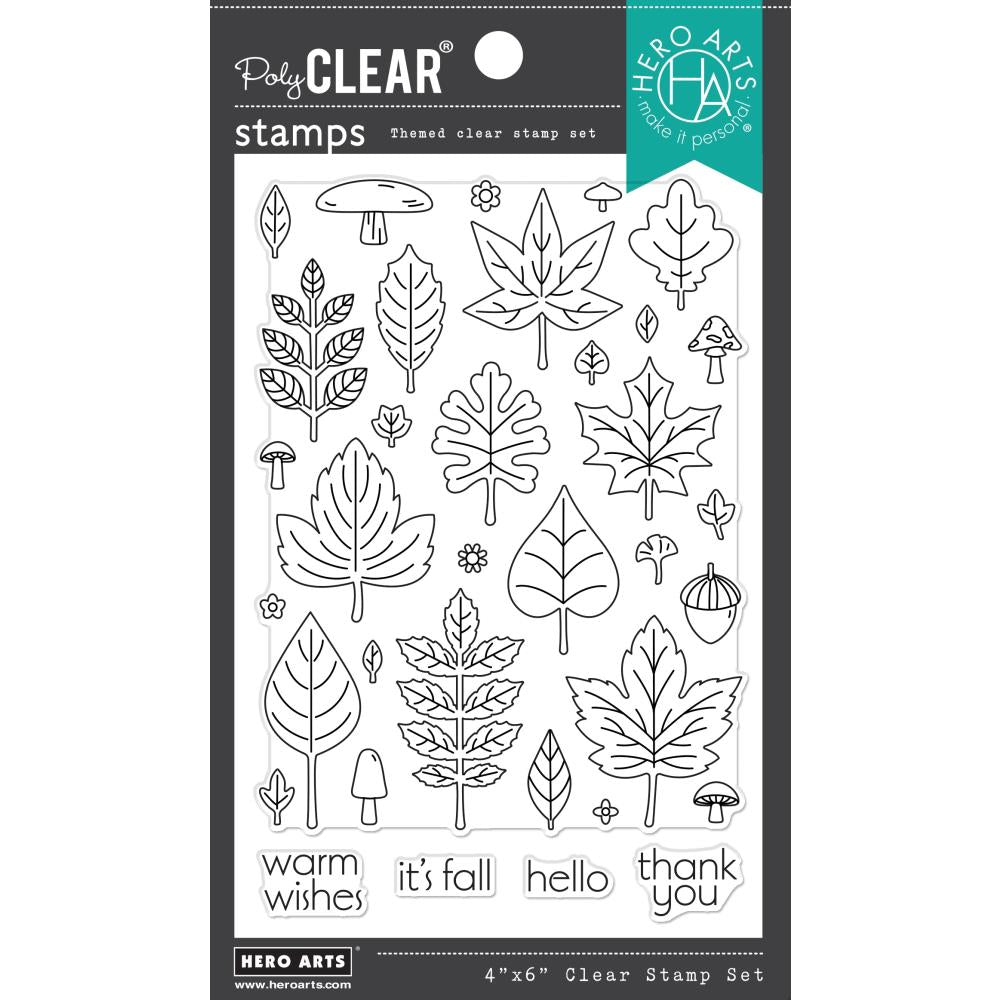 Hero Arts 4"X6" Clear Stamps: Fall Pattern (5A002CFR1GFYF)