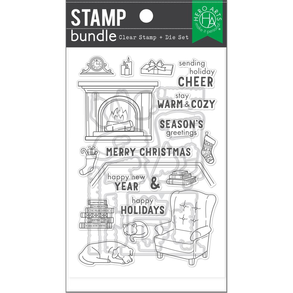 Hero Arts Clear Stamp & Die Combo: Cozy Study (5A002CF11GFZ4)