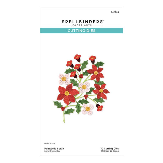 Spellbinders Home For The Holidays Etched Dies: Poinsettia Spray (5A002C8S1GFRQ)