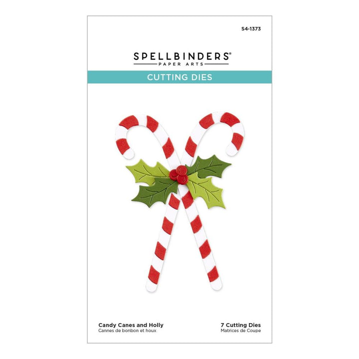 Spellbinders Home For The Holidays Etched Dies: Candy Canes And Holly (5A002C7K1GFRZ)