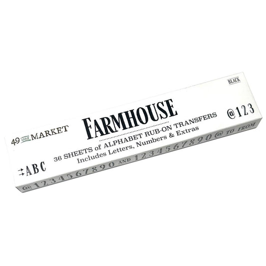 49 and Market Rub-On Transfer: Farmhouse (5A0029WT1GDBF)