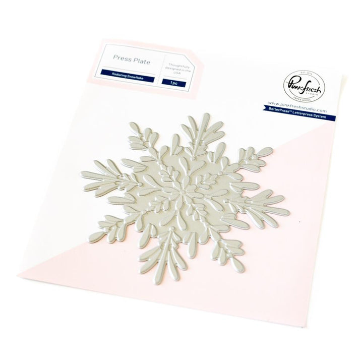 Pinkfresh Studio Press Plate: Radiating Snowflake (5A002CMH1GG4J)