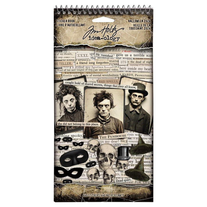 Tim Holtz Idea-ology: Halloween 2024 - Sticker Book (5A0026S21G96H)