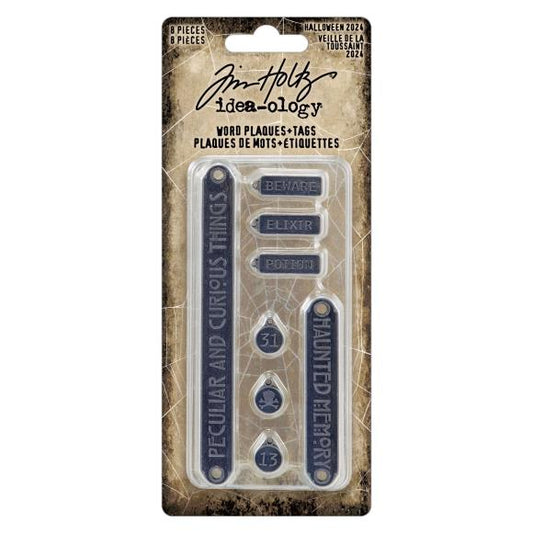 Tim Holtz Idea-Ology Word Plaques + Tags (TH94388)