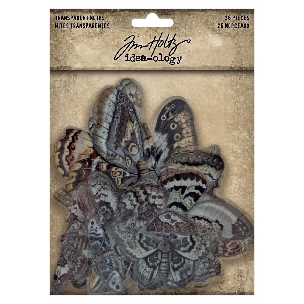 Tim Holtz Idea-ology: Halloween 2024 - Transparencies, Moths (5A0026RY1G96M)