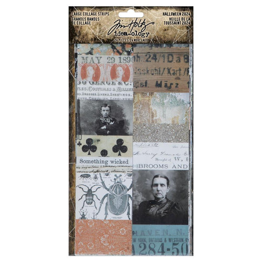 Tim Holtz Idea-ology: Halloween 2024 - Collage Strips Large (5A0026RK1G96P)