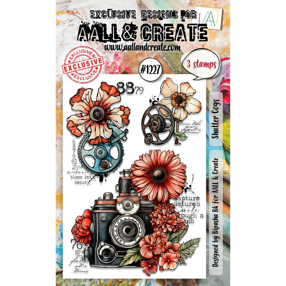 AALL And Create A6 Photopolymer Clear Stamp Set: Shutter Cogs (5A002C5L1GFPR)