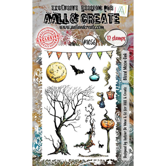 AALL And Create A6 Photopolymer Clear Stamp Set: Blood Moon Oak (5A002C561GFPV)