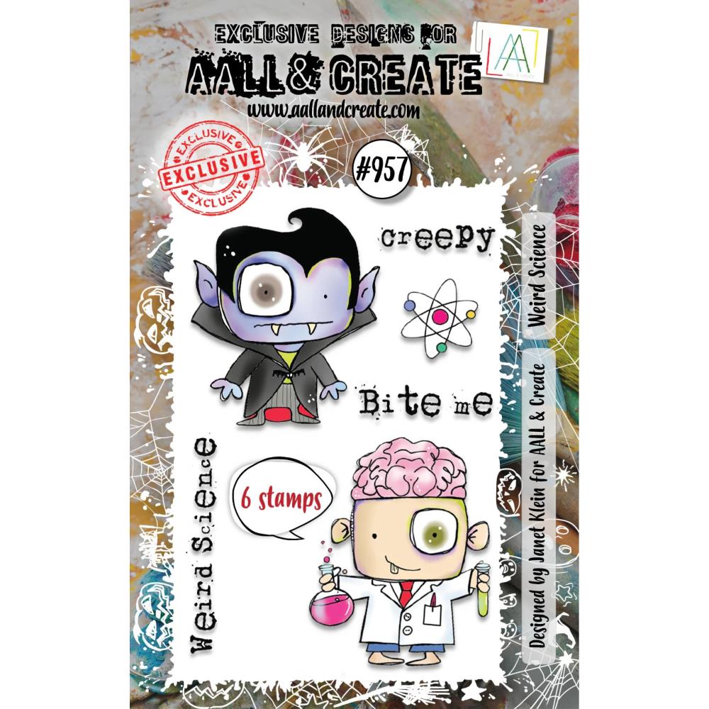 AALL And Create A7 Photopolymer Clear Stamp Set: Weird Science (5A002C6R1GFQG)