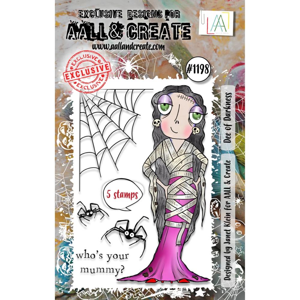 AALL And Create A7 Photopolymer Clear Stamp Set: Dee of Darkness (5A002C681GFQR)