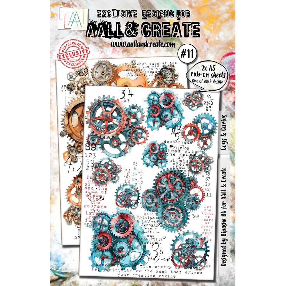 AALL And Create A5 Rub-Ons: Cogs & Curios (5A002C611GFQV)