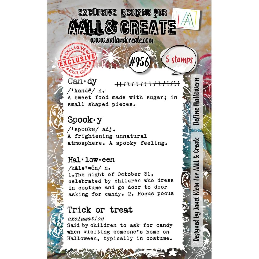 AALL And Create A7 Photopolymer Clear Stamp Set: Define Halloween (5A002C6Q1GFR5)