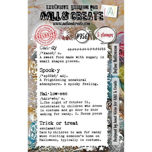 AALL And Create A7 Photopolymer Clear Stamp Set: Define Halloween (5A002C6Q1GFR5)