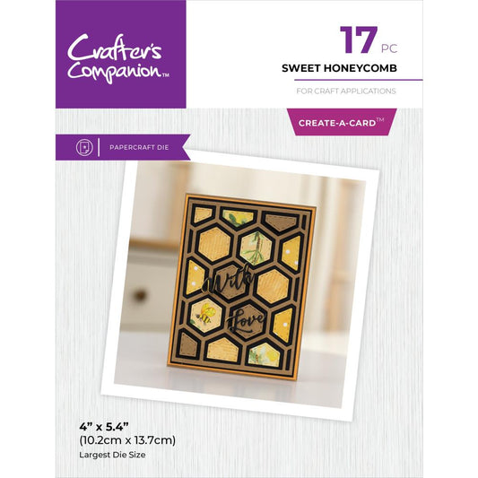 Crafter's Companion Create A Card Metal Dies: Sweet Honeycomb (5A002CB11GFTJ)