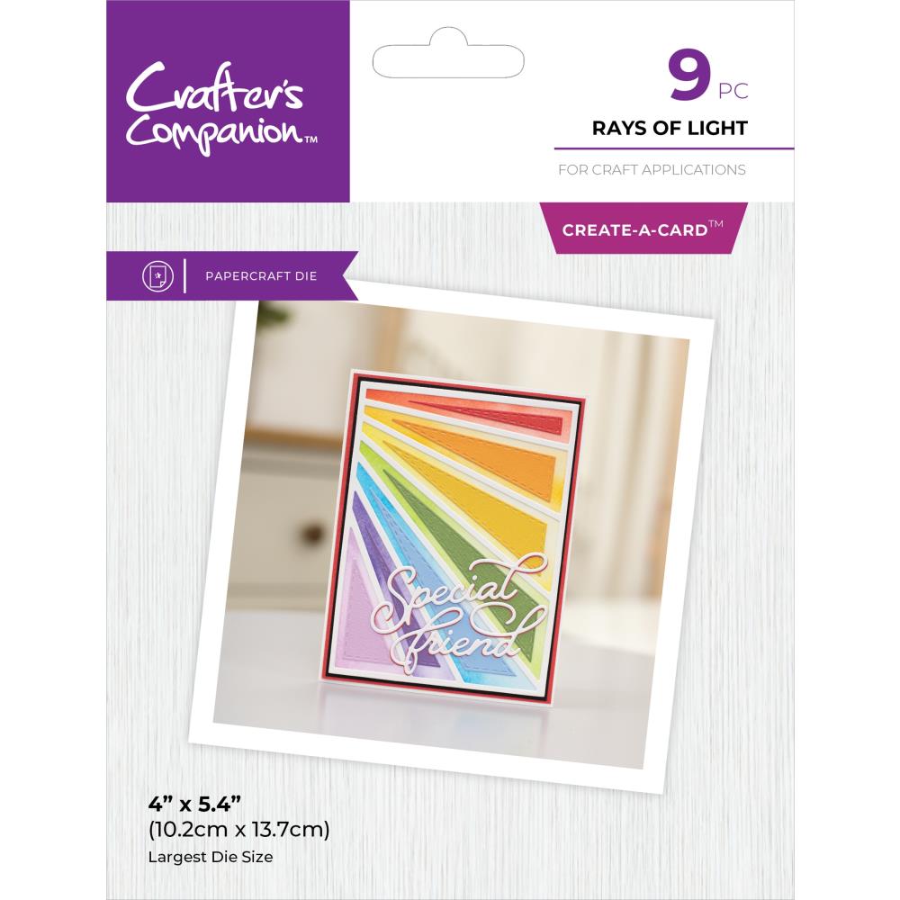 Crafter's Companion Create A Card Metal Dies: Rays of Light (5A002CBF1GFTK)