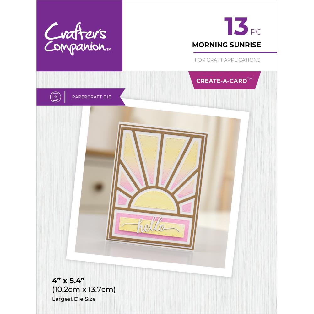 Crafter's Companion Create A Card Metal Dies: Morning Sunrise (5A002CB31GFTT)