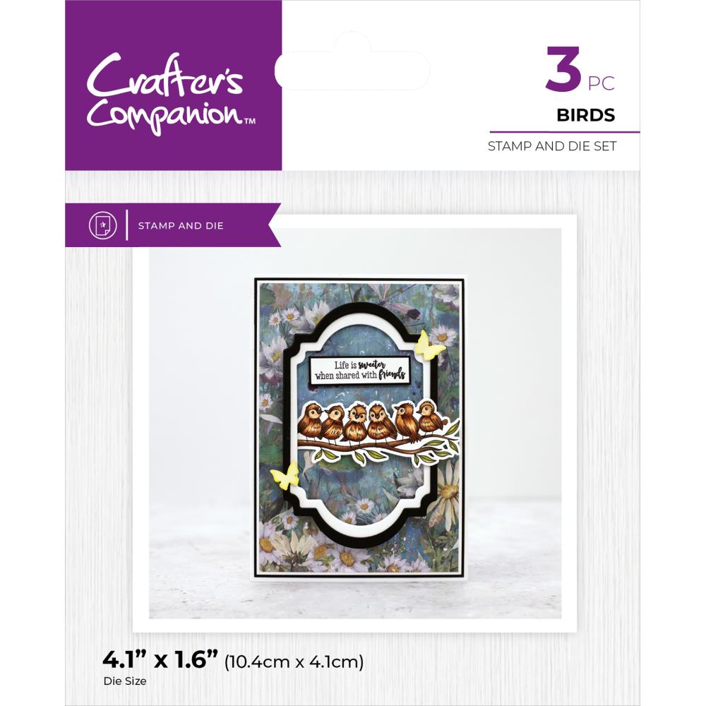 Crafter's Companion Stamp & Dies: Birds (5A002C961GFV5)