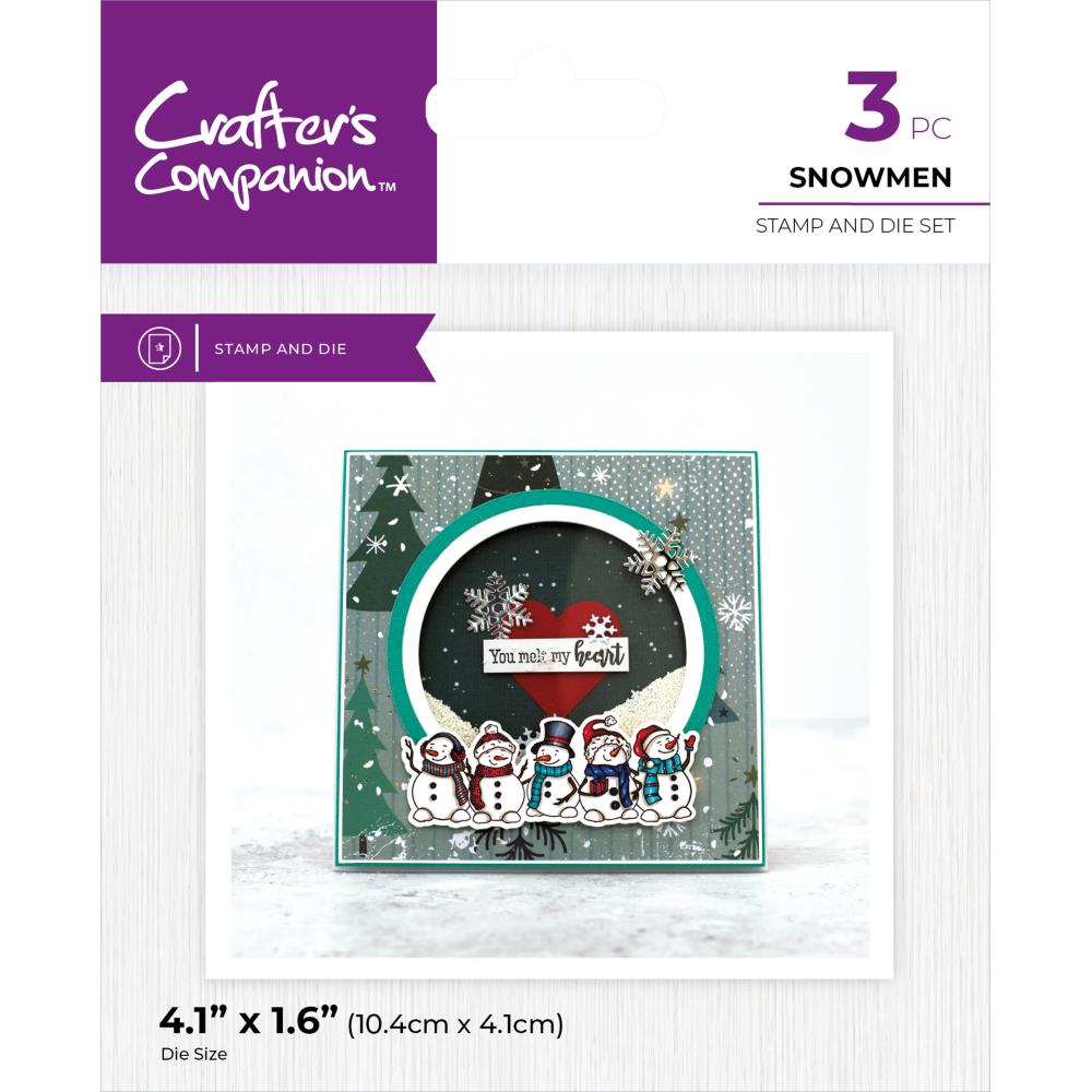 Crafter's Companion Stamp & Dies: Snowmen (5A002CB71GFV8)