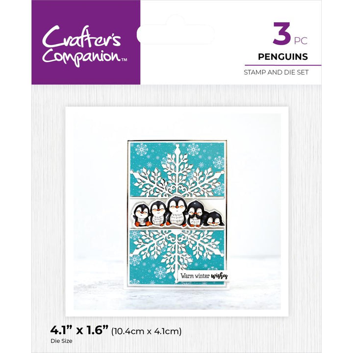 Crafter's Companion Stamp & Dies: Penguins (5A002CB41GFVC)