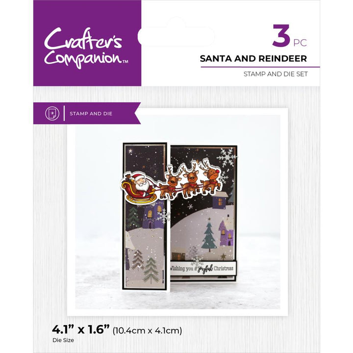 Crafter's Companion Stamp & Dies: Santa And Reindeer (5A002CB81GFVD)