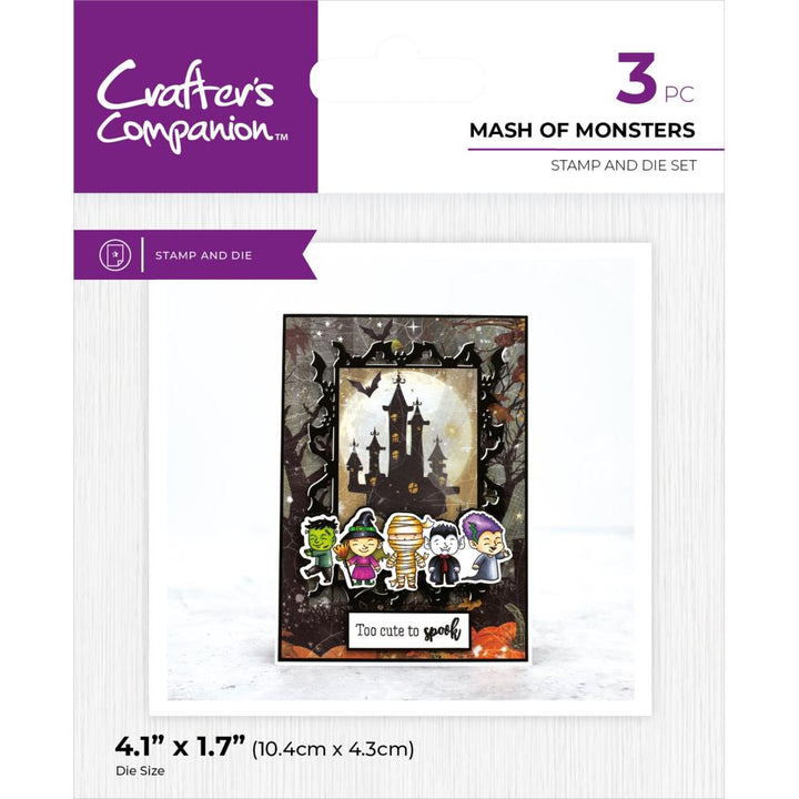 Crafter's Companion Stamp & Dies: Mash Of Monsters (5A002CBC1GFVG)