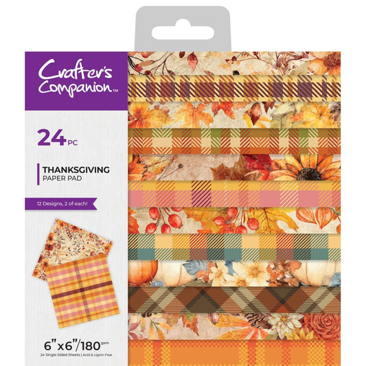 Crafter's Companion 6"X6" Paper Pad: Thanksgiving (5A002CB01GFVJ)