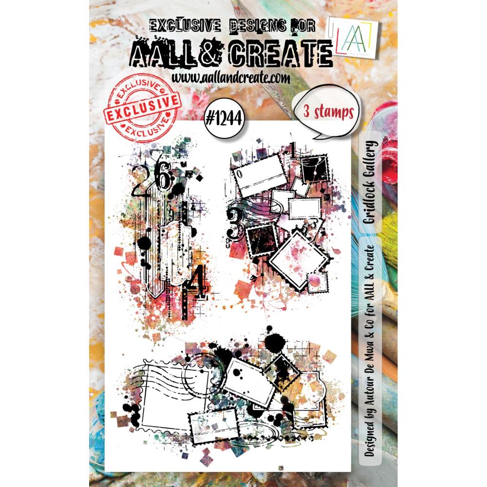 AALL And Create A7 Photopolymer Clear Stamp Set: Gridlock Gallery (5A002FJL1GGYD)