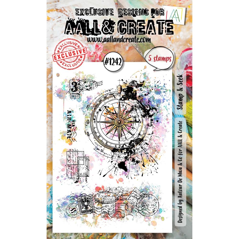 AALL And Create A6 Photopolymer Clear Stamp Set: Stamp & Seek (5A002FJF1GGYG)