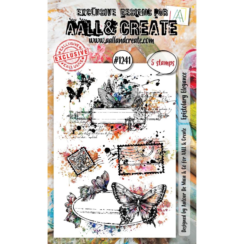 AALL And Create A6 Photopolymer Clear Stamp Set: Epistolary Elegance (5A002FJD1GGYS)