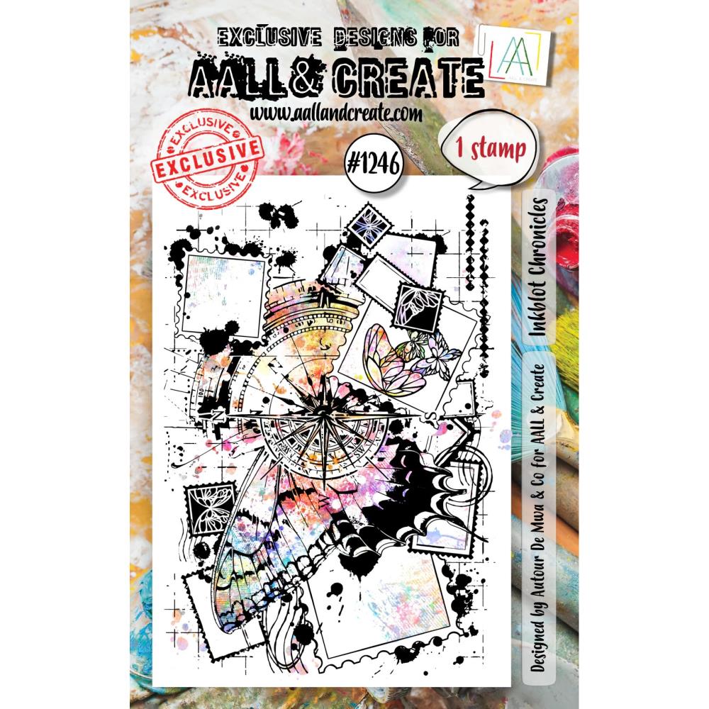 AALL And Create A7 Photopolymer Clear Stamp Set: Inkblot Chronicles (5A002FJG1GGZ1)