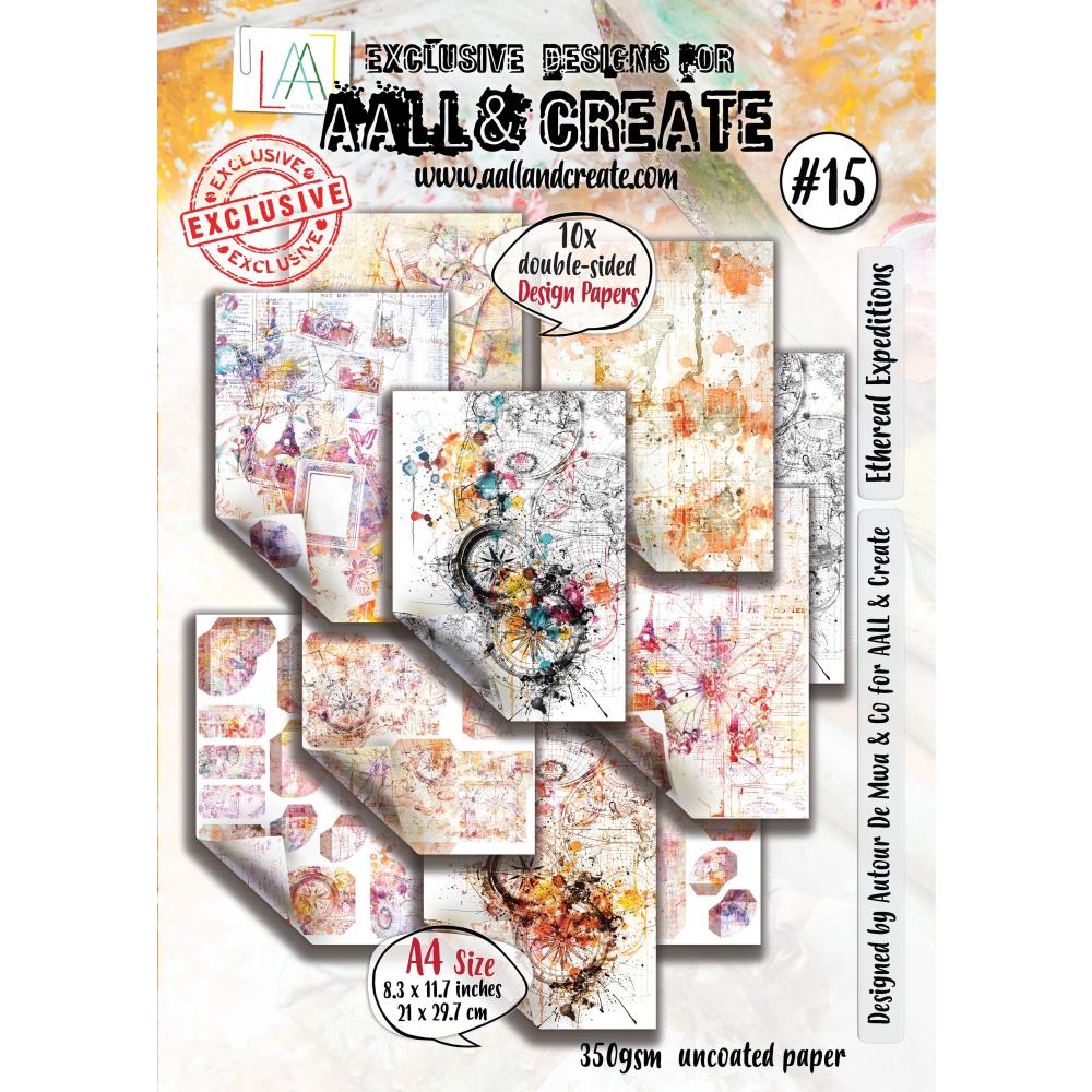 AALL And Create A4 Design Double-Sided Cardstock: Ethereal Expeditions, 10/Pkg (5A002FJV1GGYV)